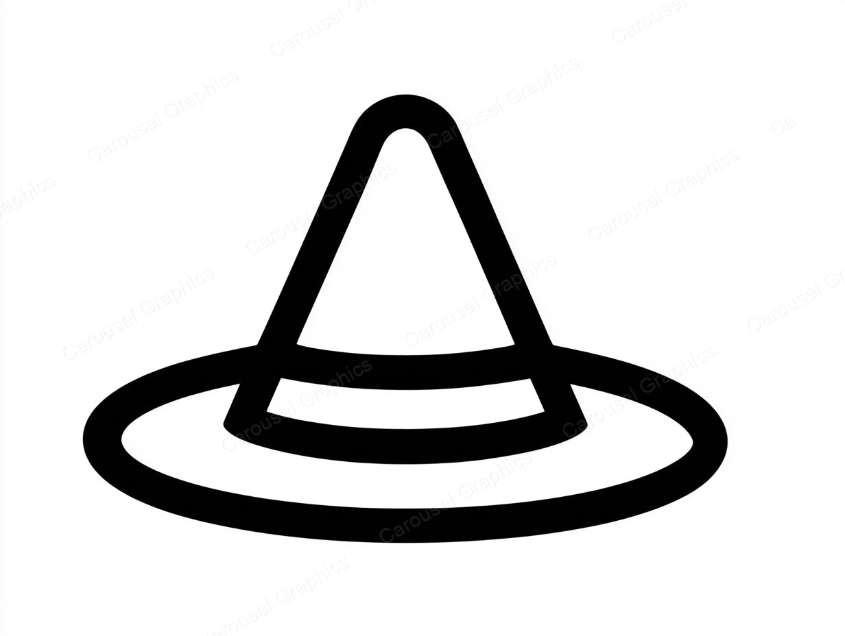 Witch Hat Vector Graphic preview