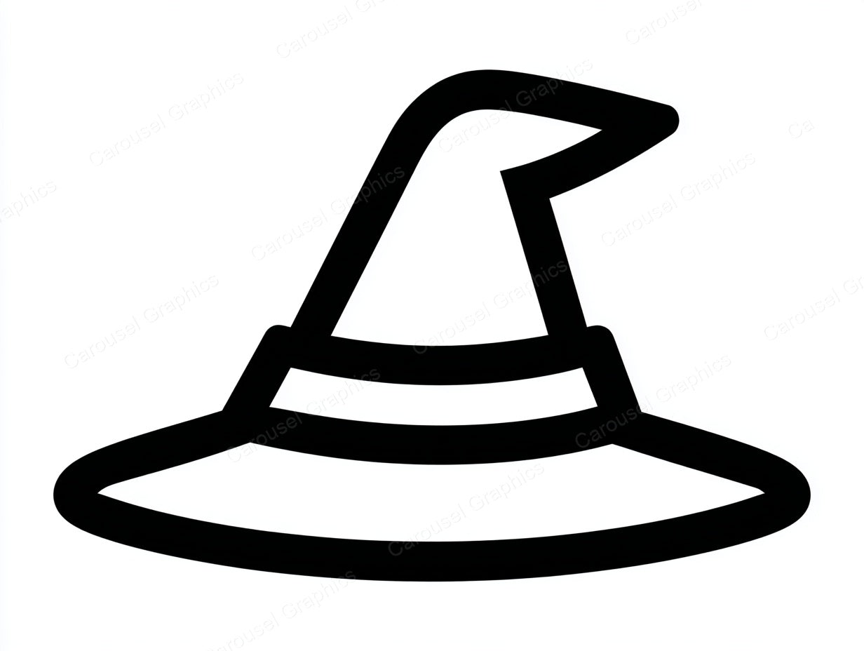 Witch Hat Vector Graphic preview