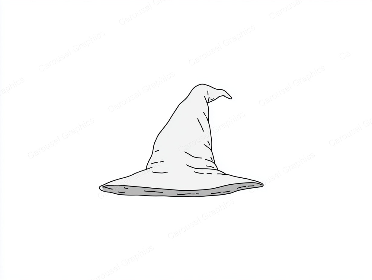 Witch Hat Vector Graphic preview