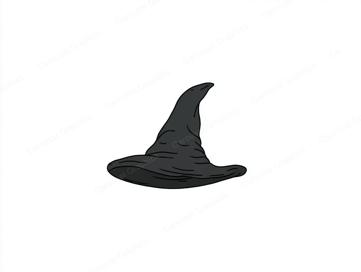 Witch Hat Vector Graphic preview