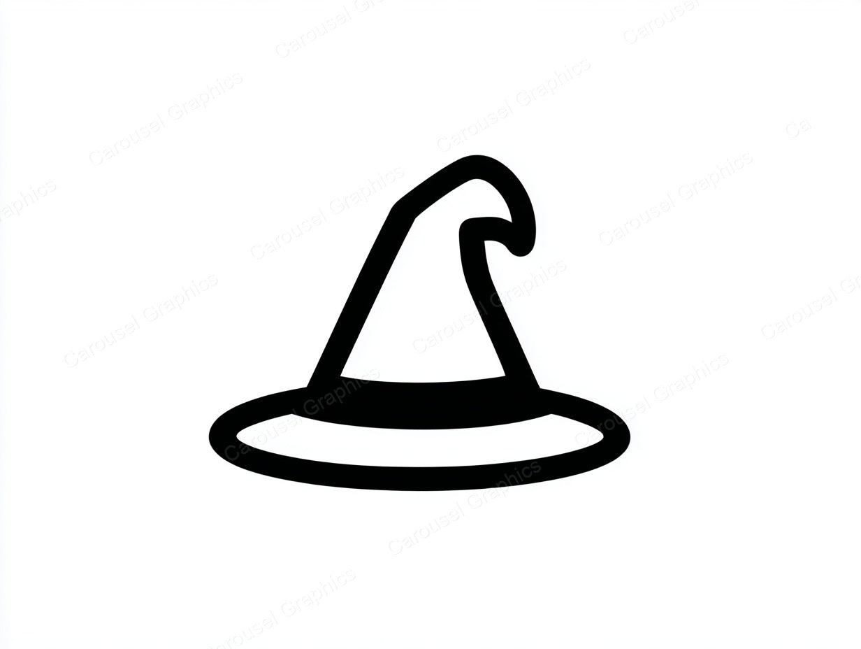 Witch Hat Vector Graphic preview