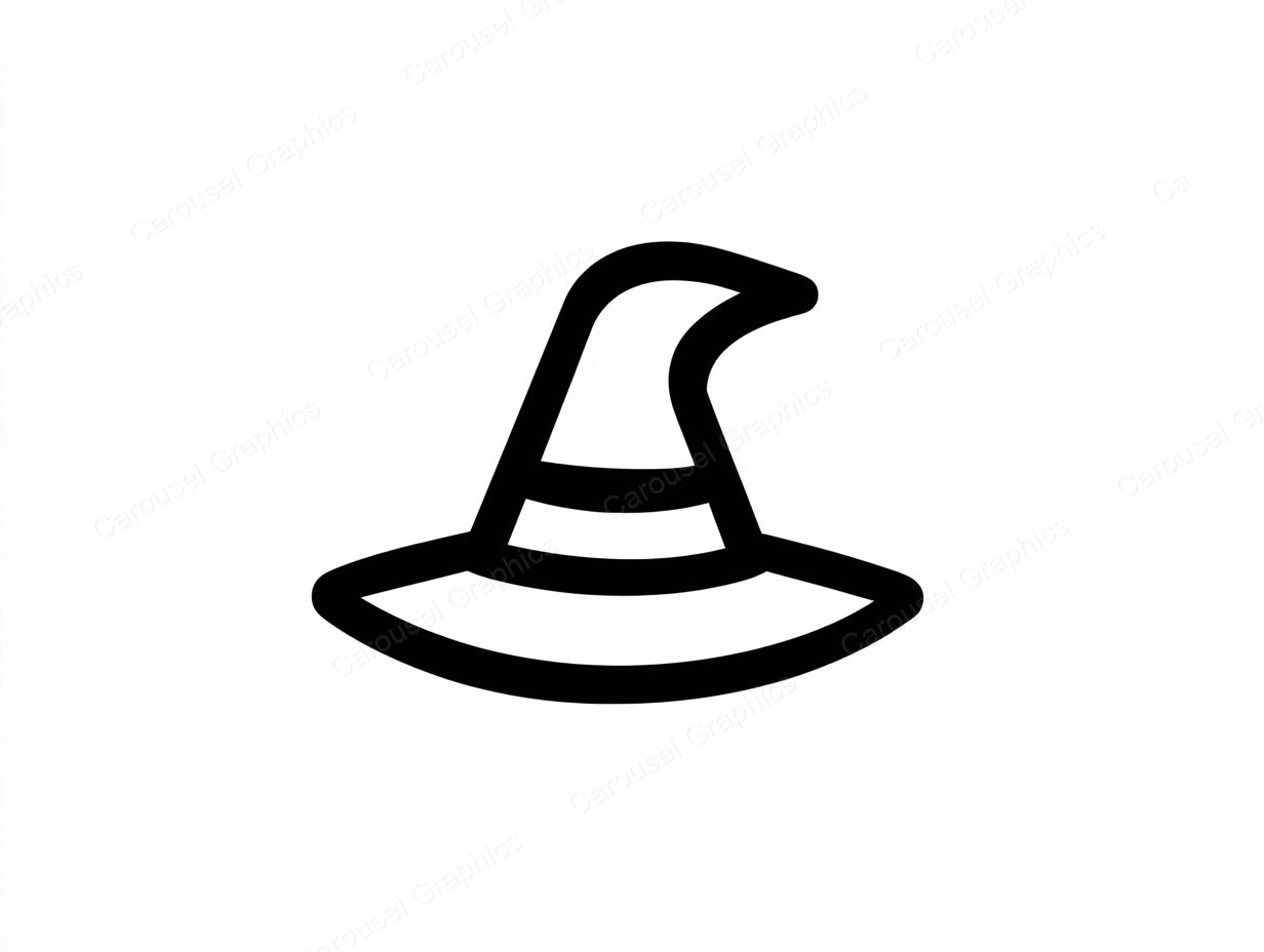Witch Hat Vector Graphic preview