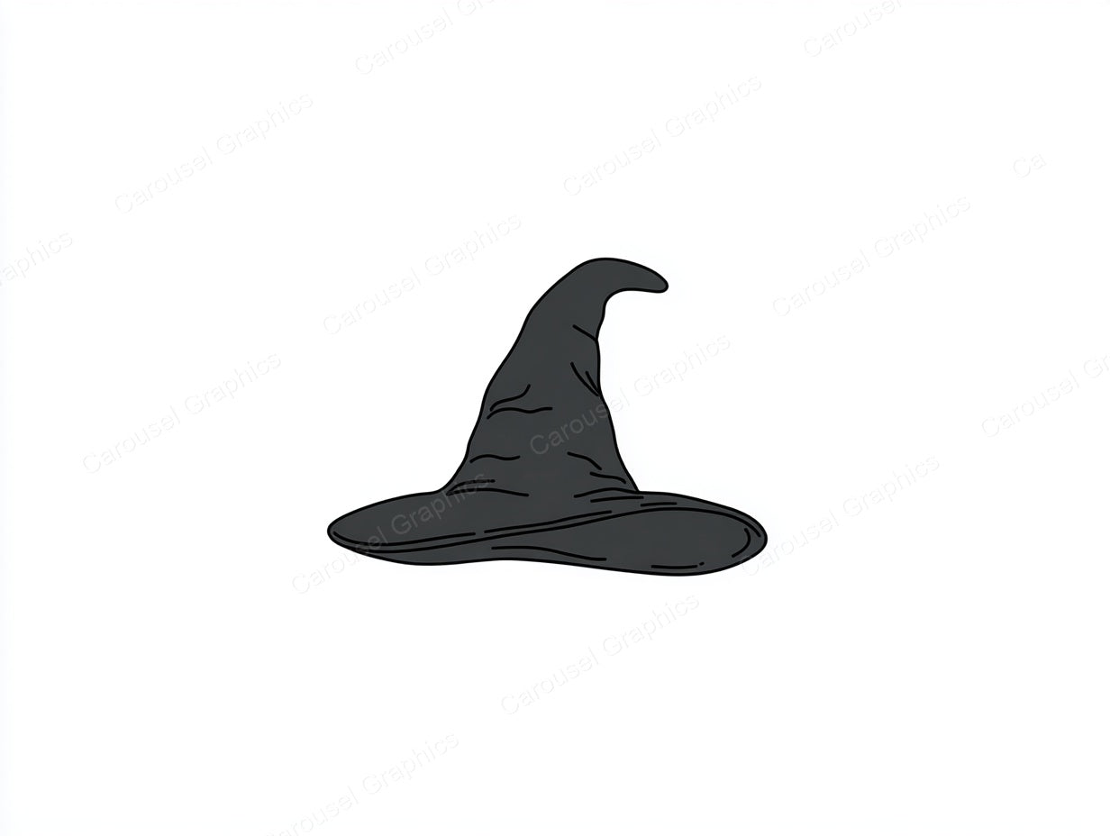 Witch Hat Vector Graphic preview