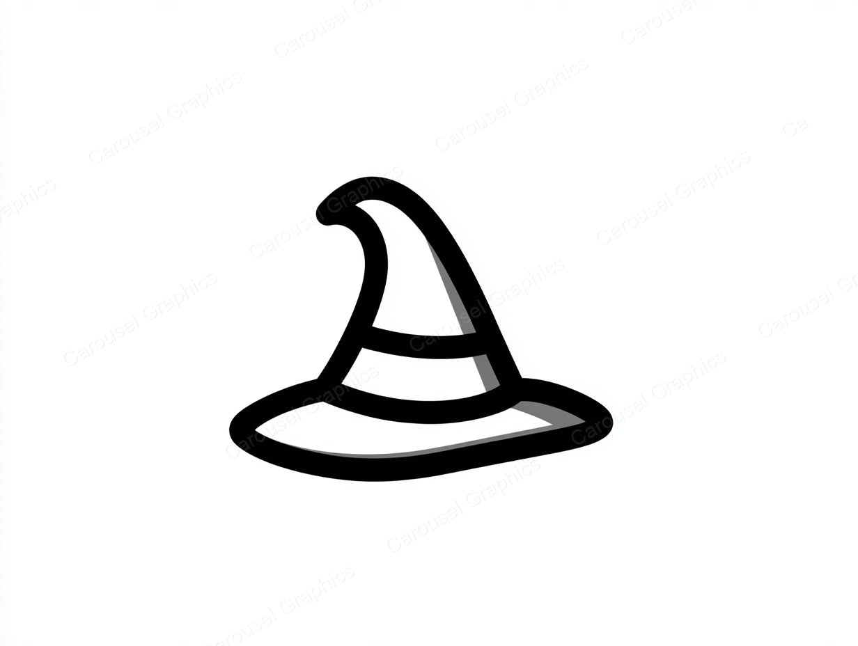 Witch Hat Vector Graphic preview