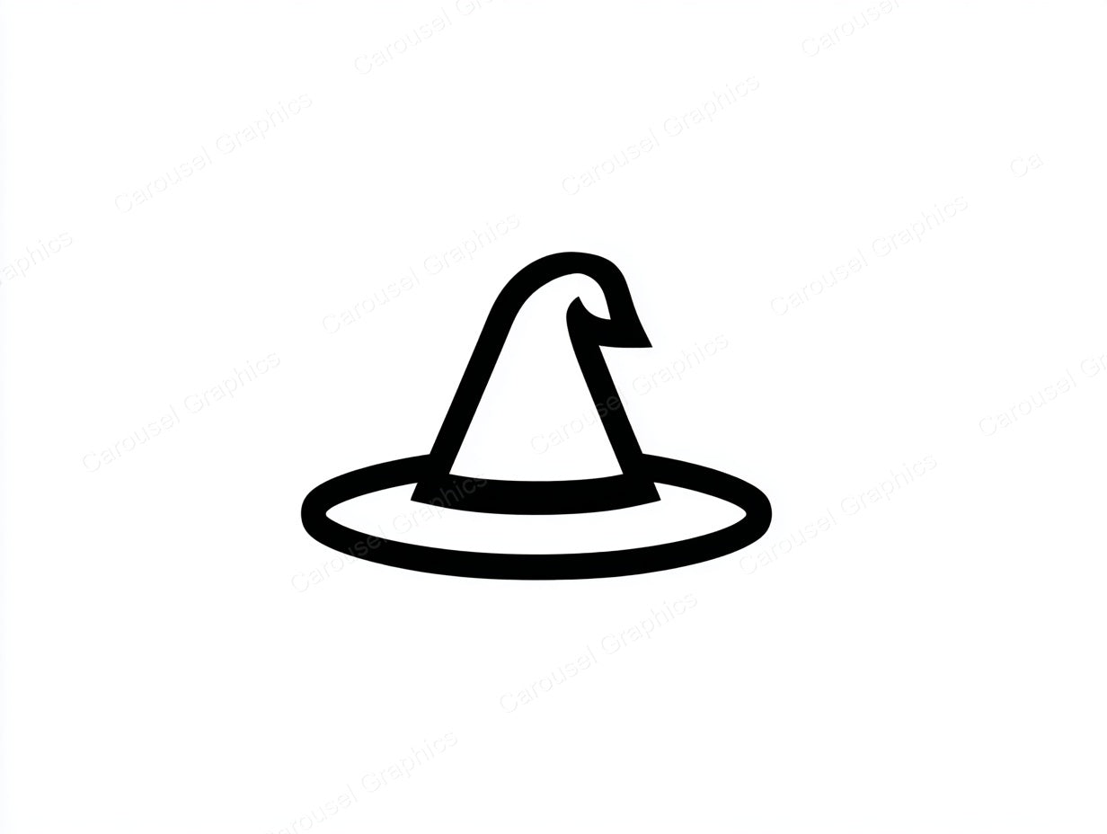 Witch Hat Vector Graphic preview