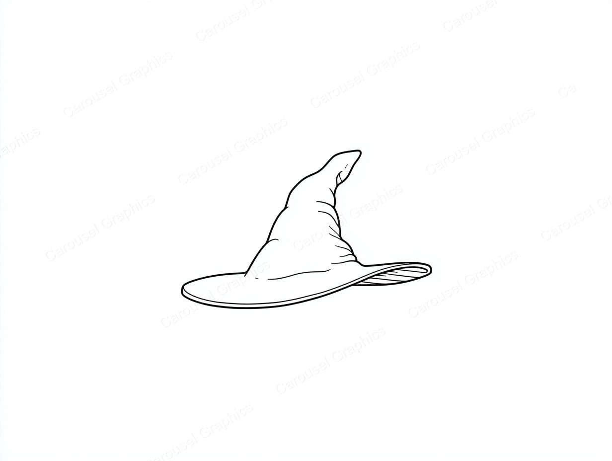 Witch Hat Vector Graphic preview