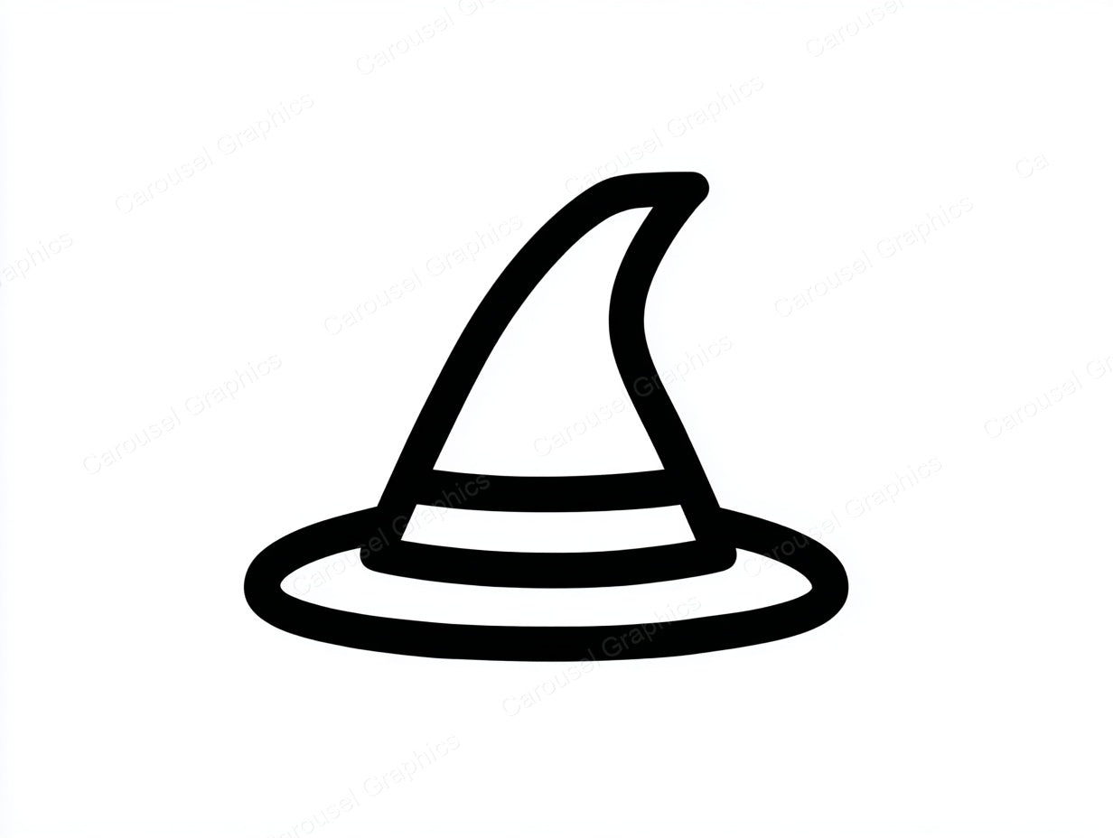 Witch Hat Vector Graphic preview