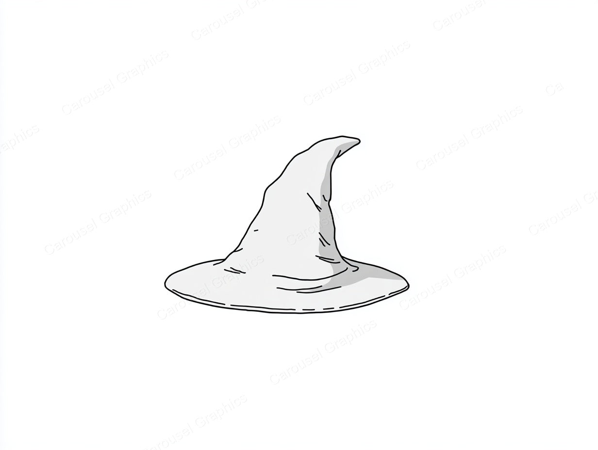 Witch Hat Vector Graphic preview