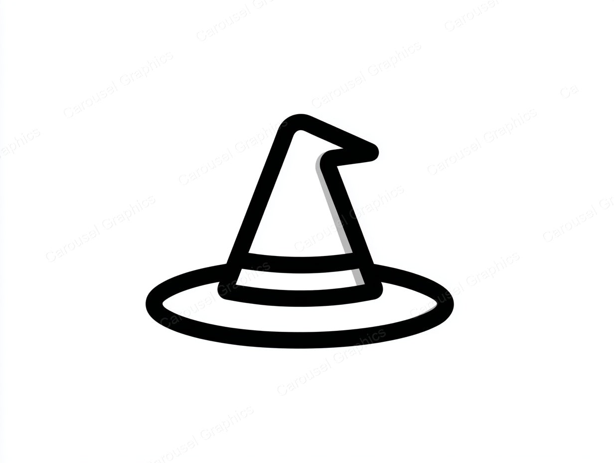 Witch Hat Vector Graphic preview
