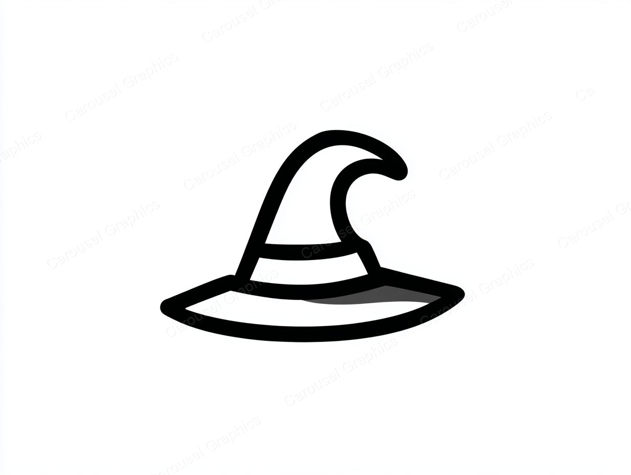 Witch Hat Vector Graphic preview