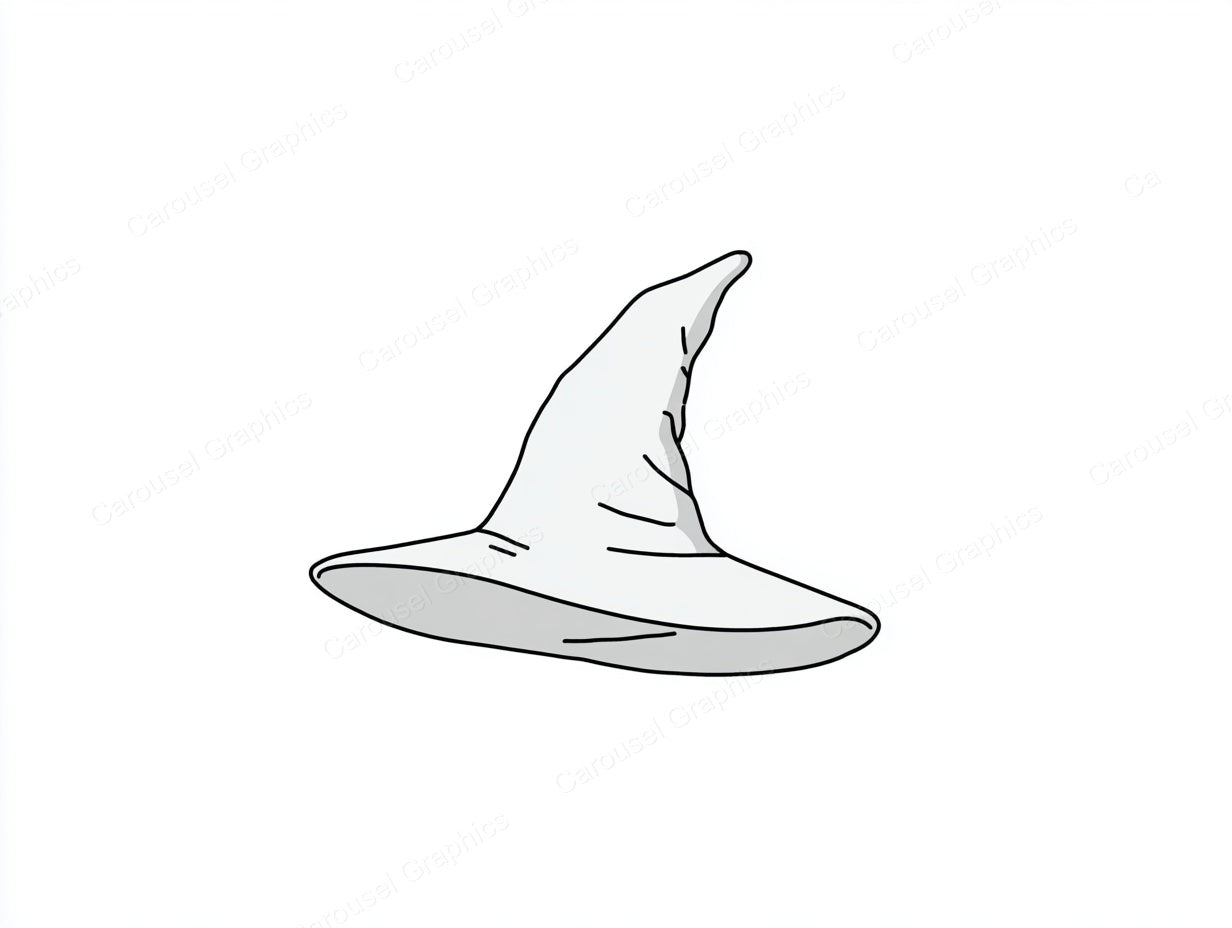 Witch Hat Vector Graphic preview