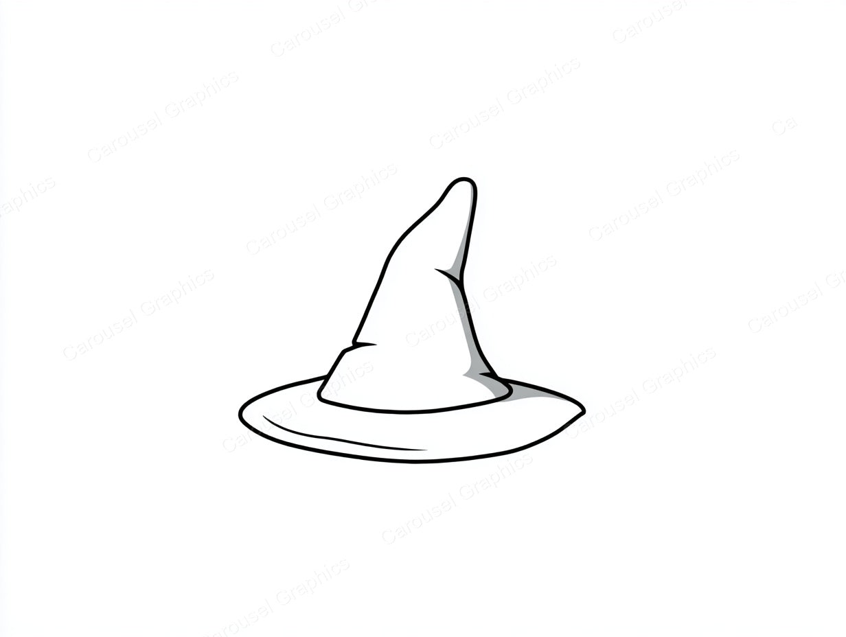 Witch Hat Vector Graphic preview