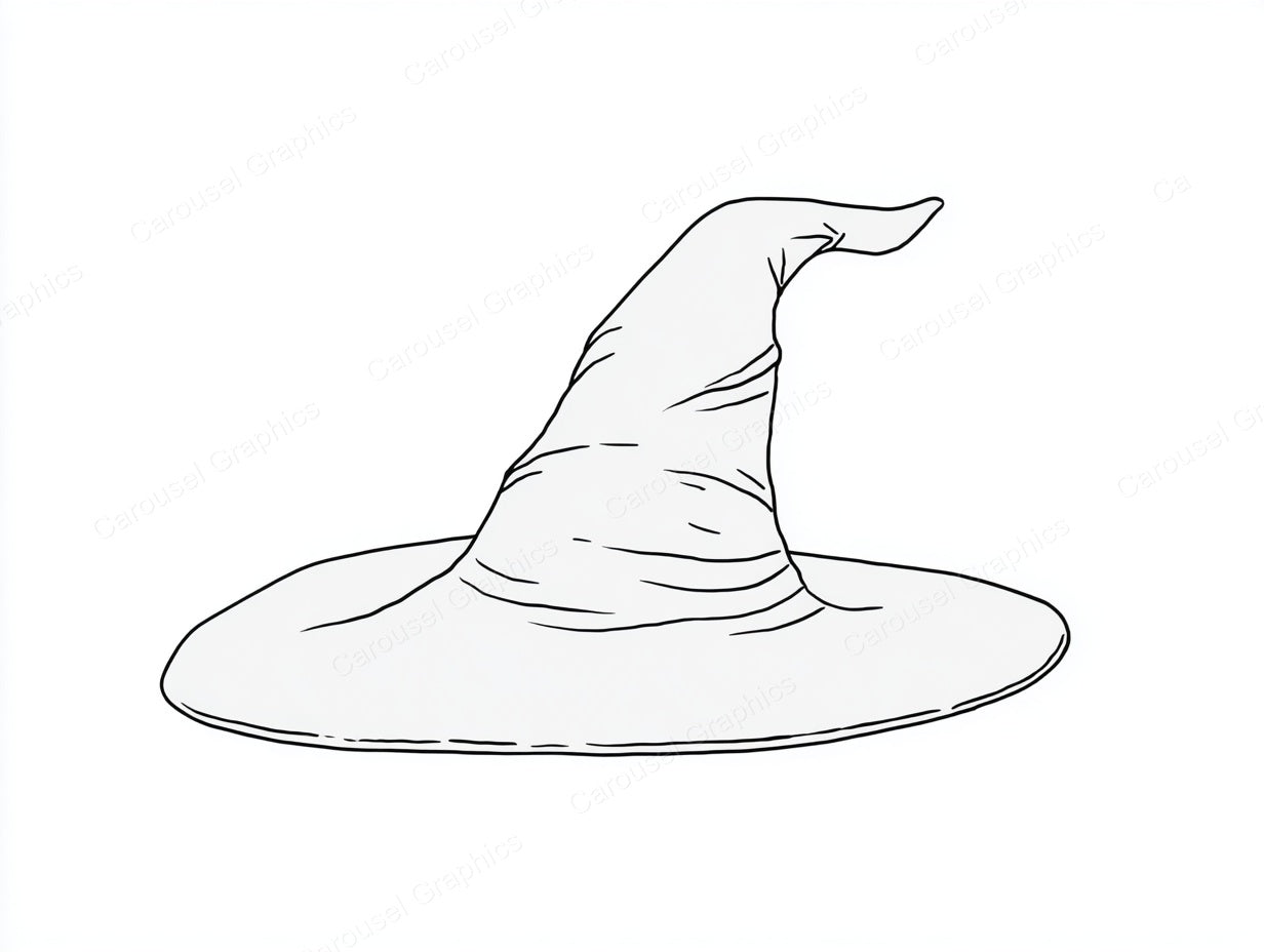Witch Hat Vector Graphic preview