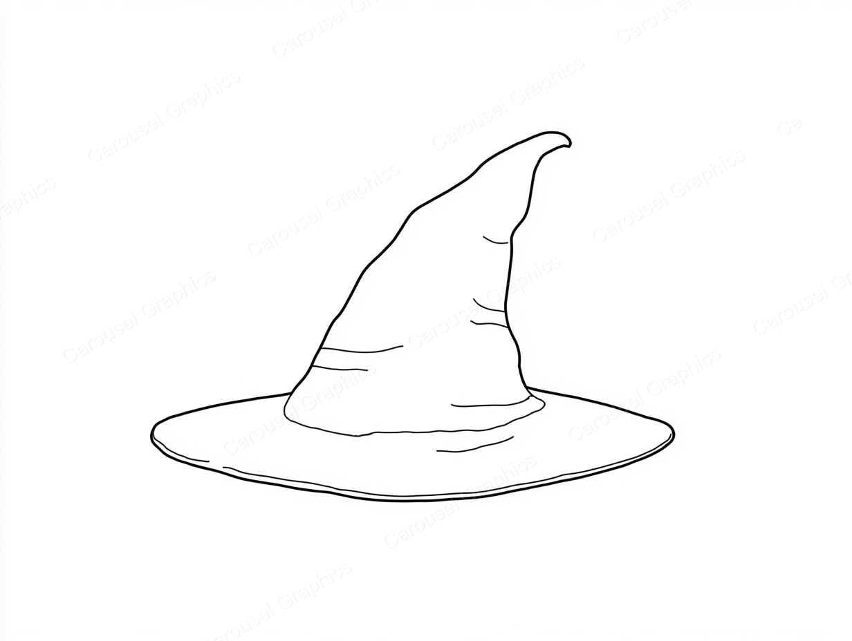 Witch Hat Vector Graphic preview