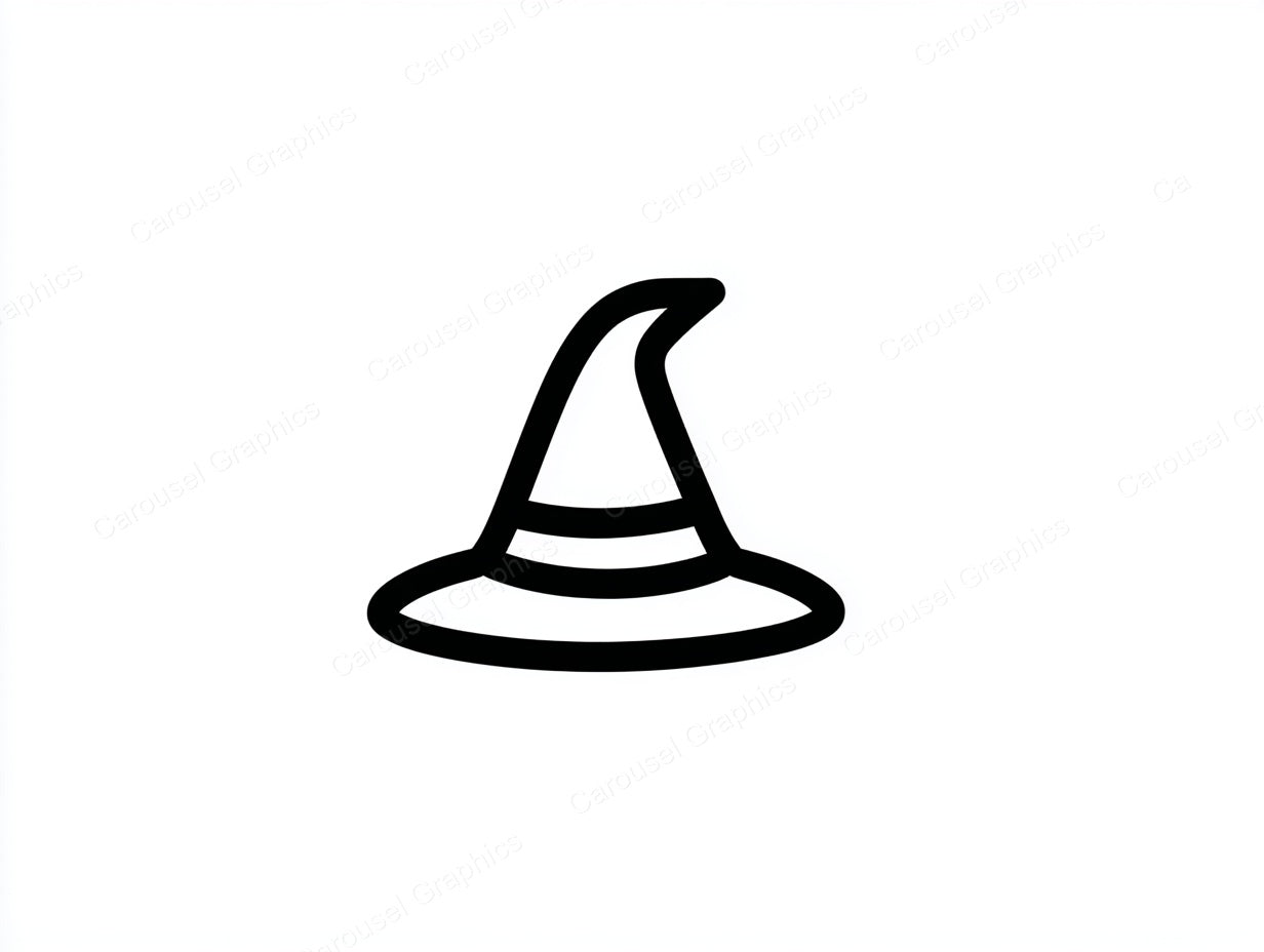 Witch Hat Vector Graphic preview