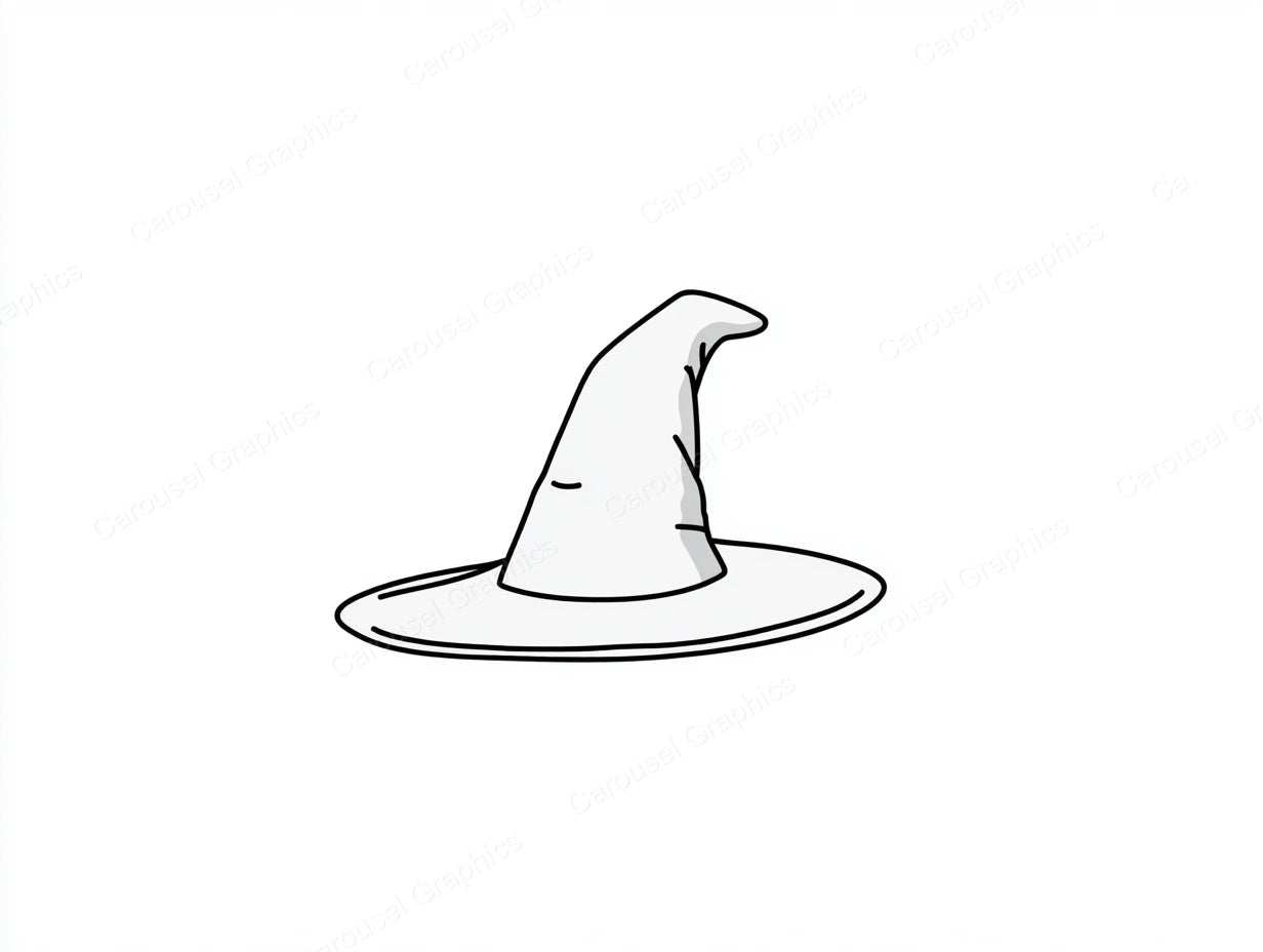 Witch Hat Vector Graphic preview