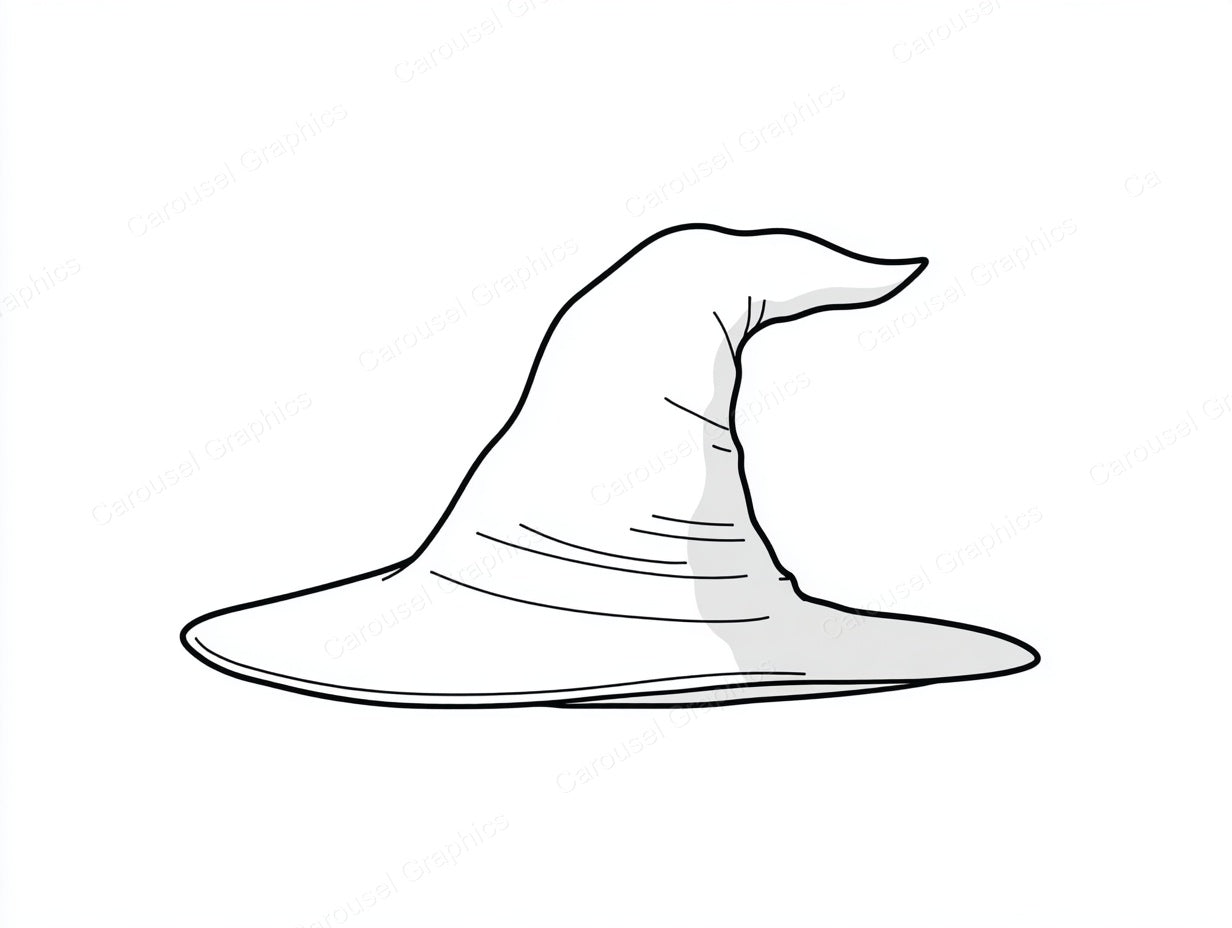 Witch Hat Vector Graphic preview