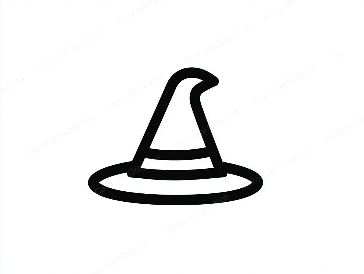 Witch Hat Vector Graphic preview