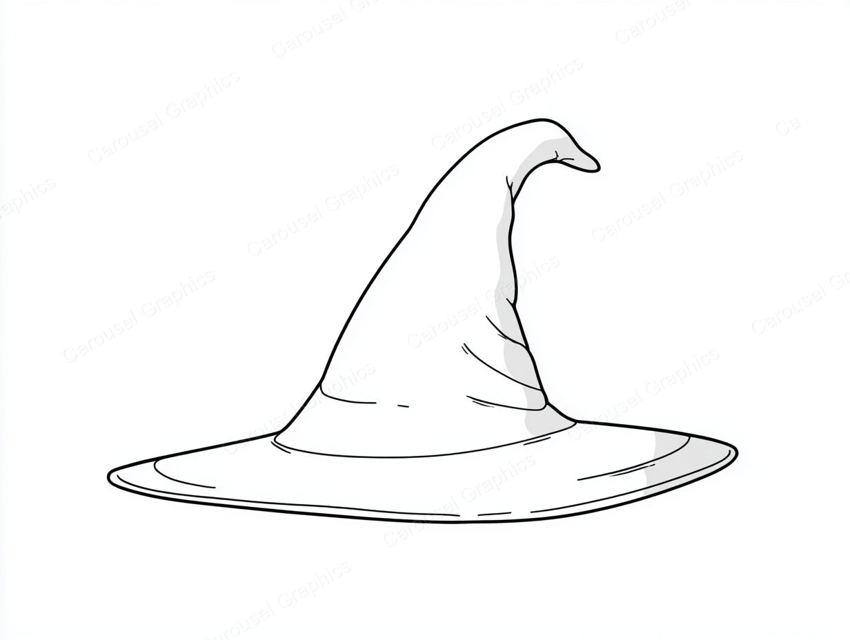 Witch Hat Vector Graphic preview