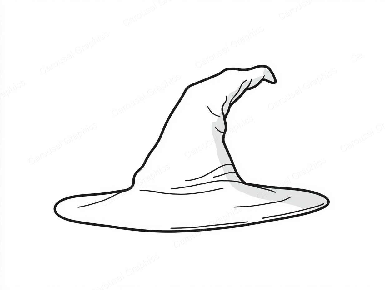 Witch Hat Vector Graphic preview