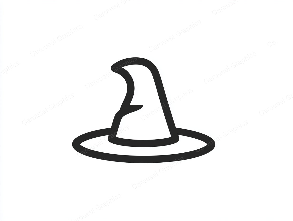 Witch Hat Vector Graphic preview