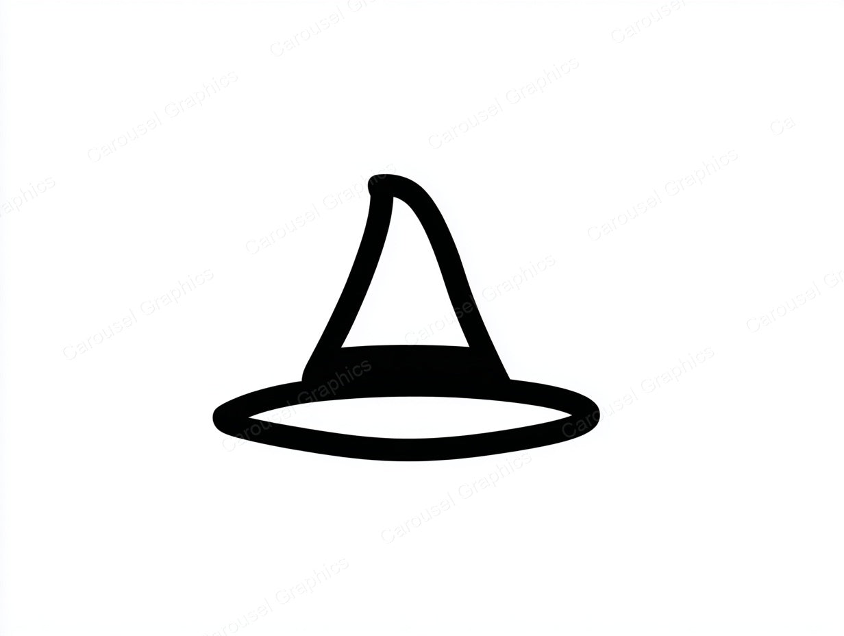Witch Hat Vector Graphic preview