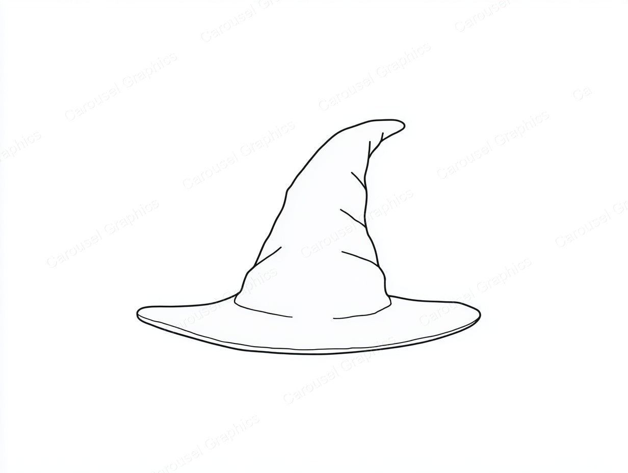 Witch Hat Vector Graphic preview