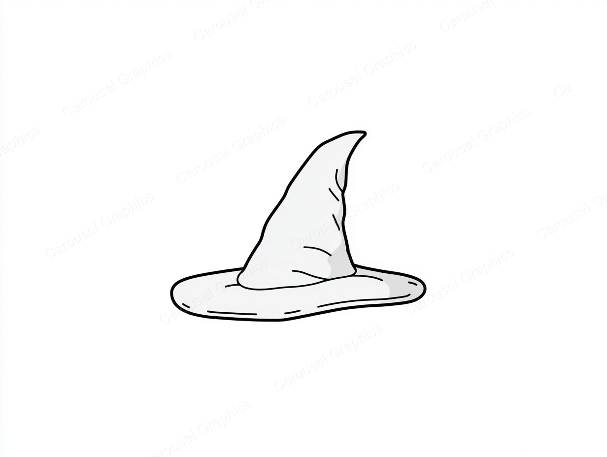 Witch Hat Vector Graphic preview