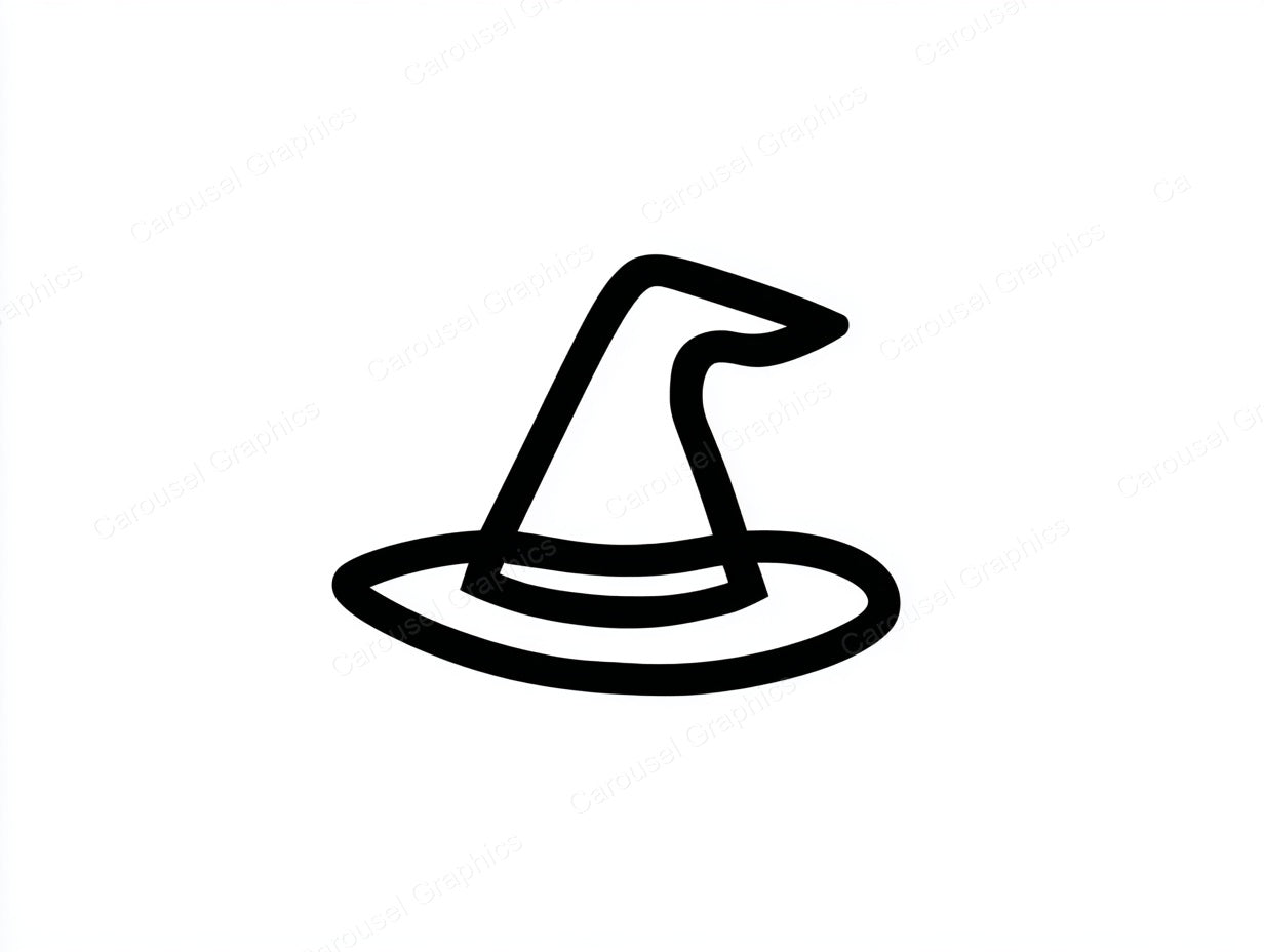 Witch Hat Vector Graphic preview