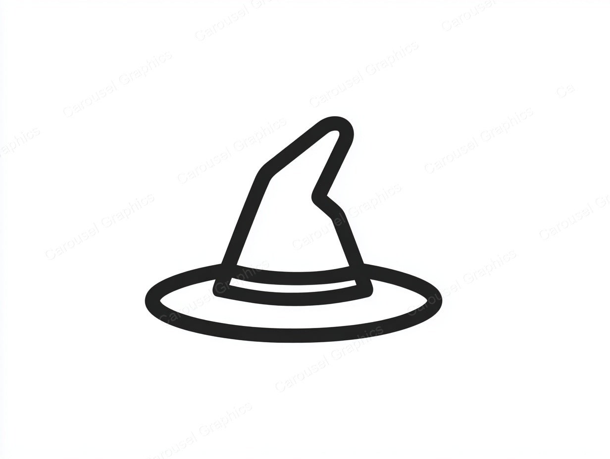 Witch Hat Vector Graphic preview