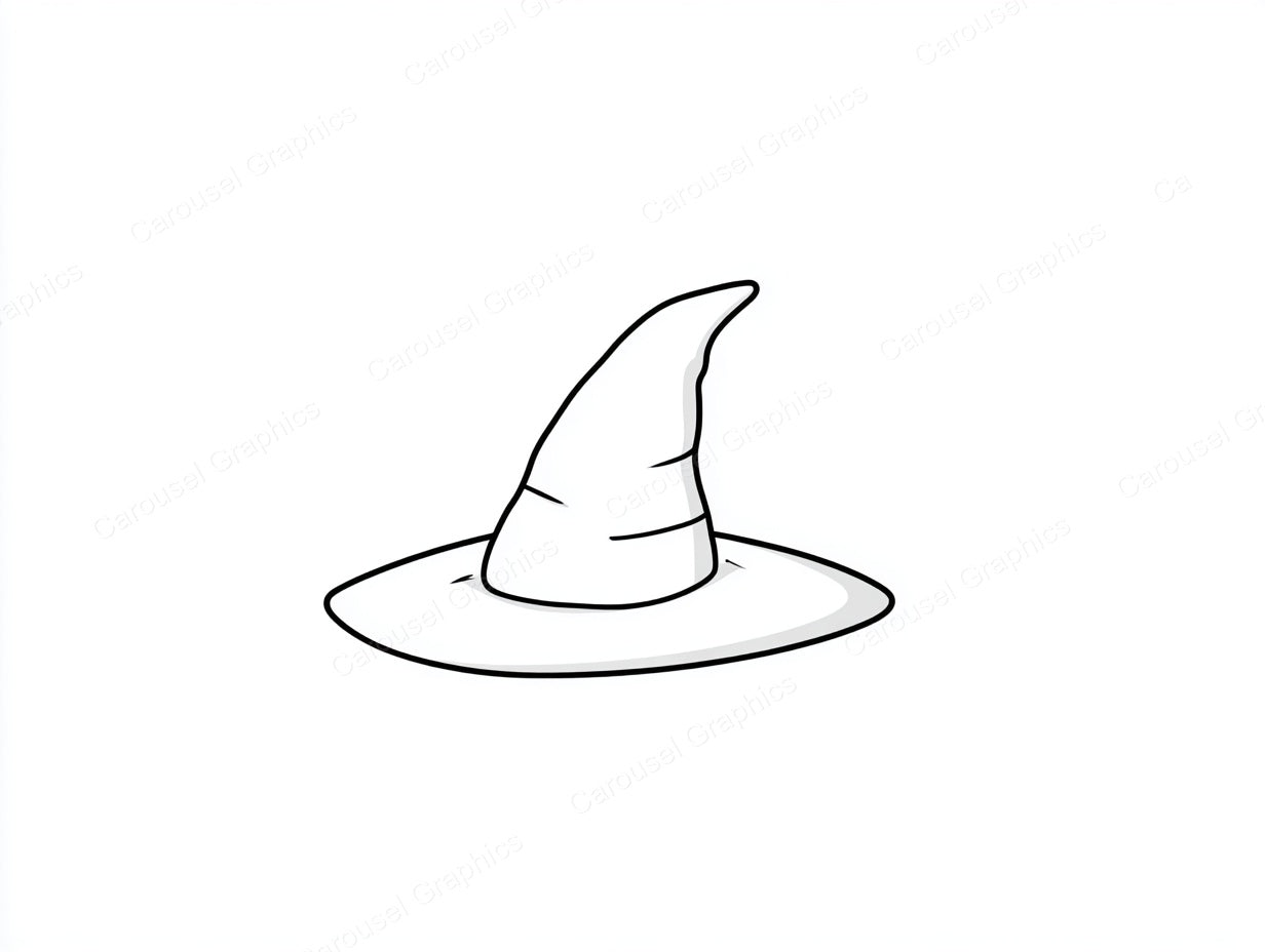 Witch Hat Vector Graphic preview