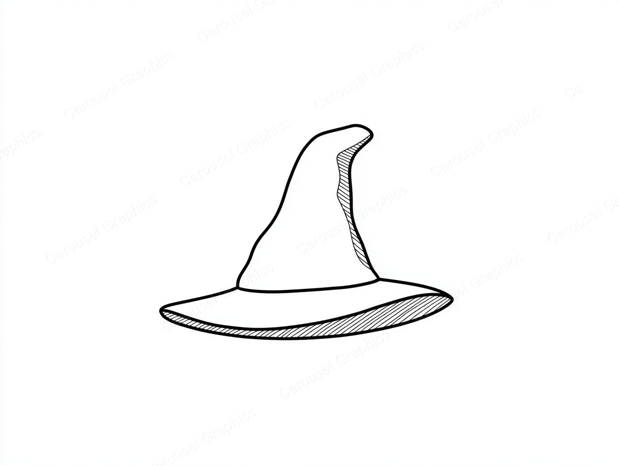 Witch Hat Vector Graphic preview