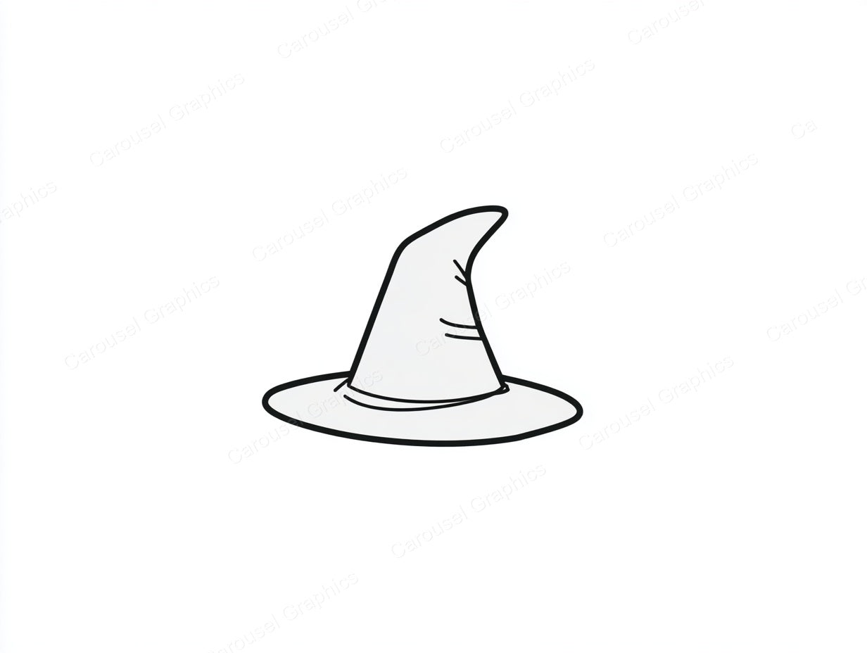 Witch Hat Vector Graphic preview