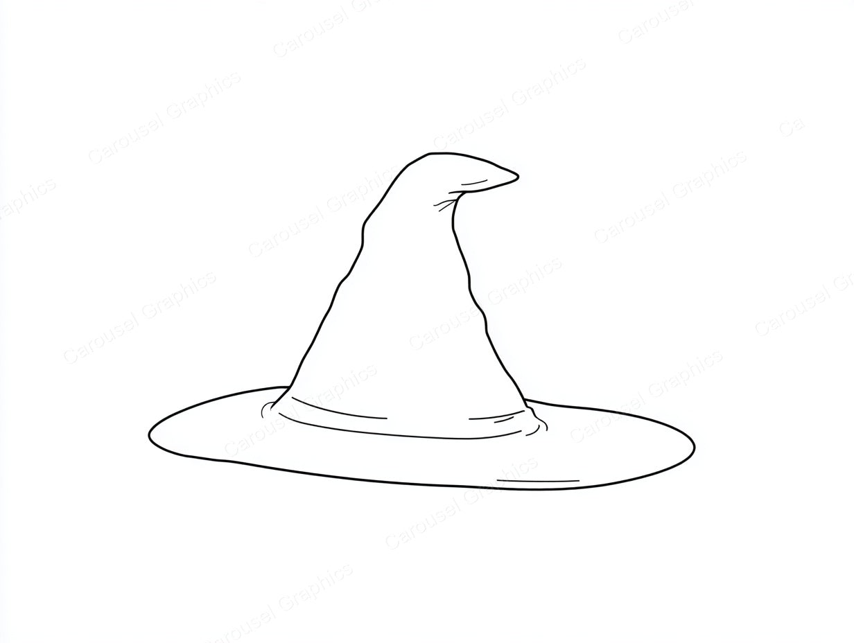 Witch Hat Vector Graphic preview