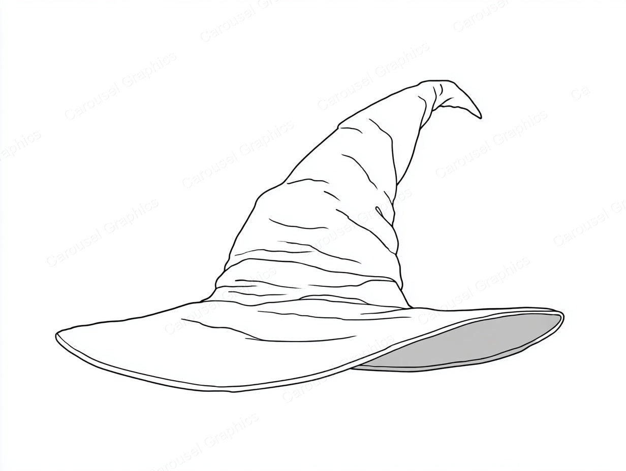 Witch Hat Vector Graphic preview