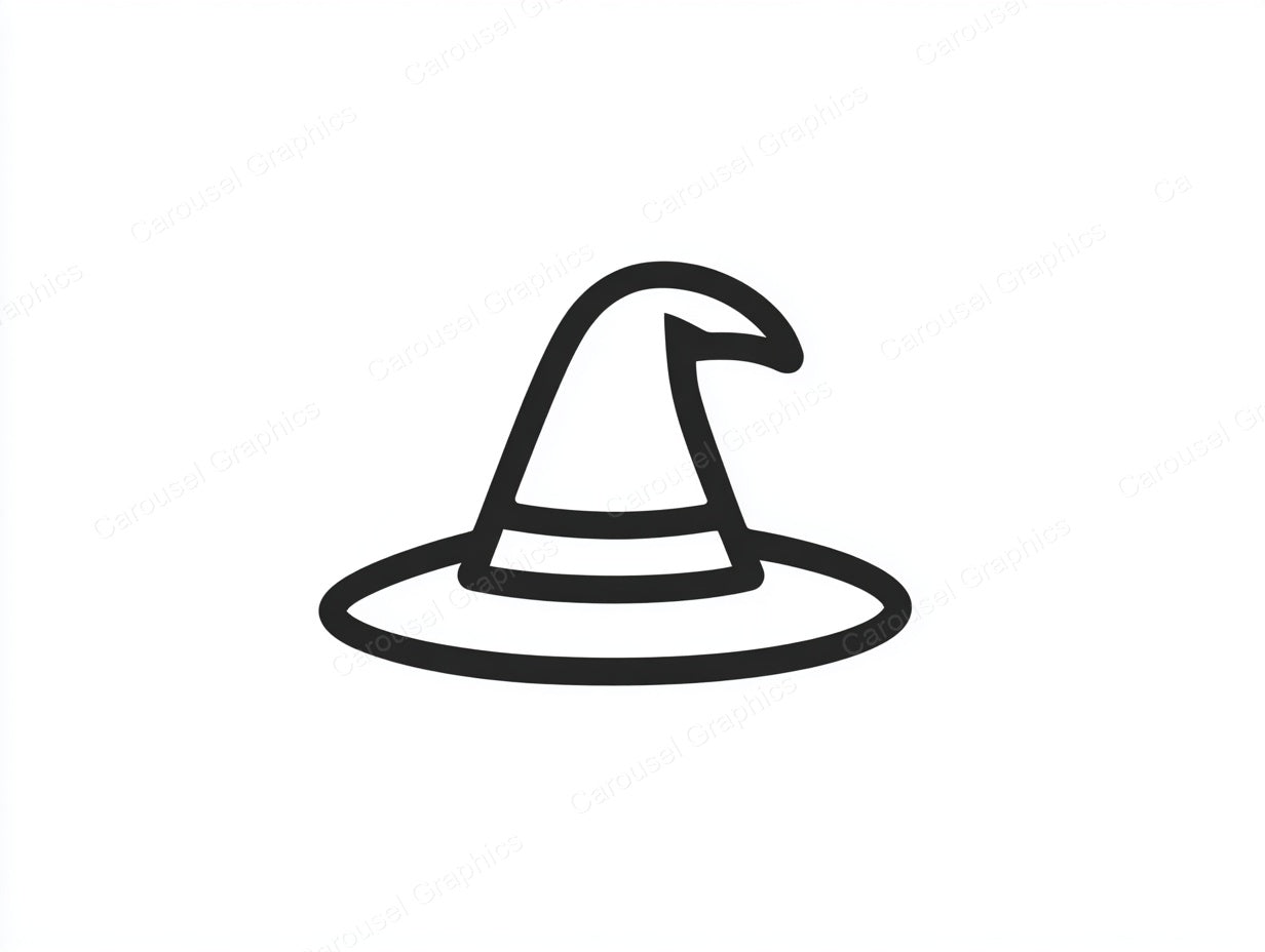 Witch Hat Vector Graphic preview