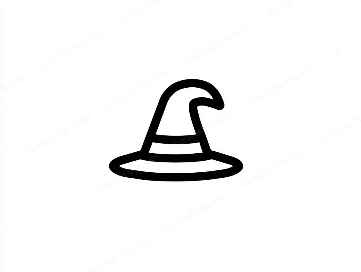 Witch Hat Vector Graphic preview