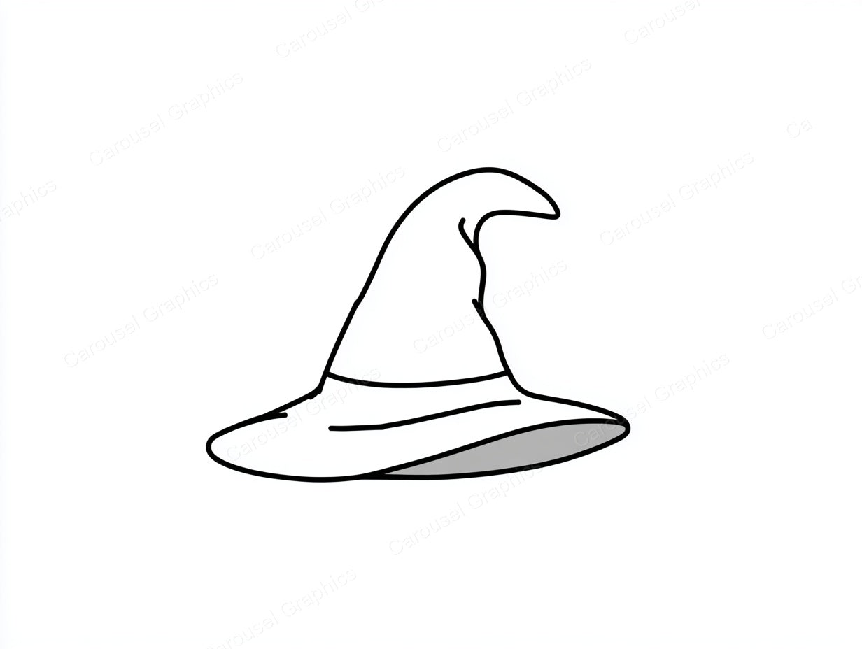 Witch Hat Vector Graphic preview