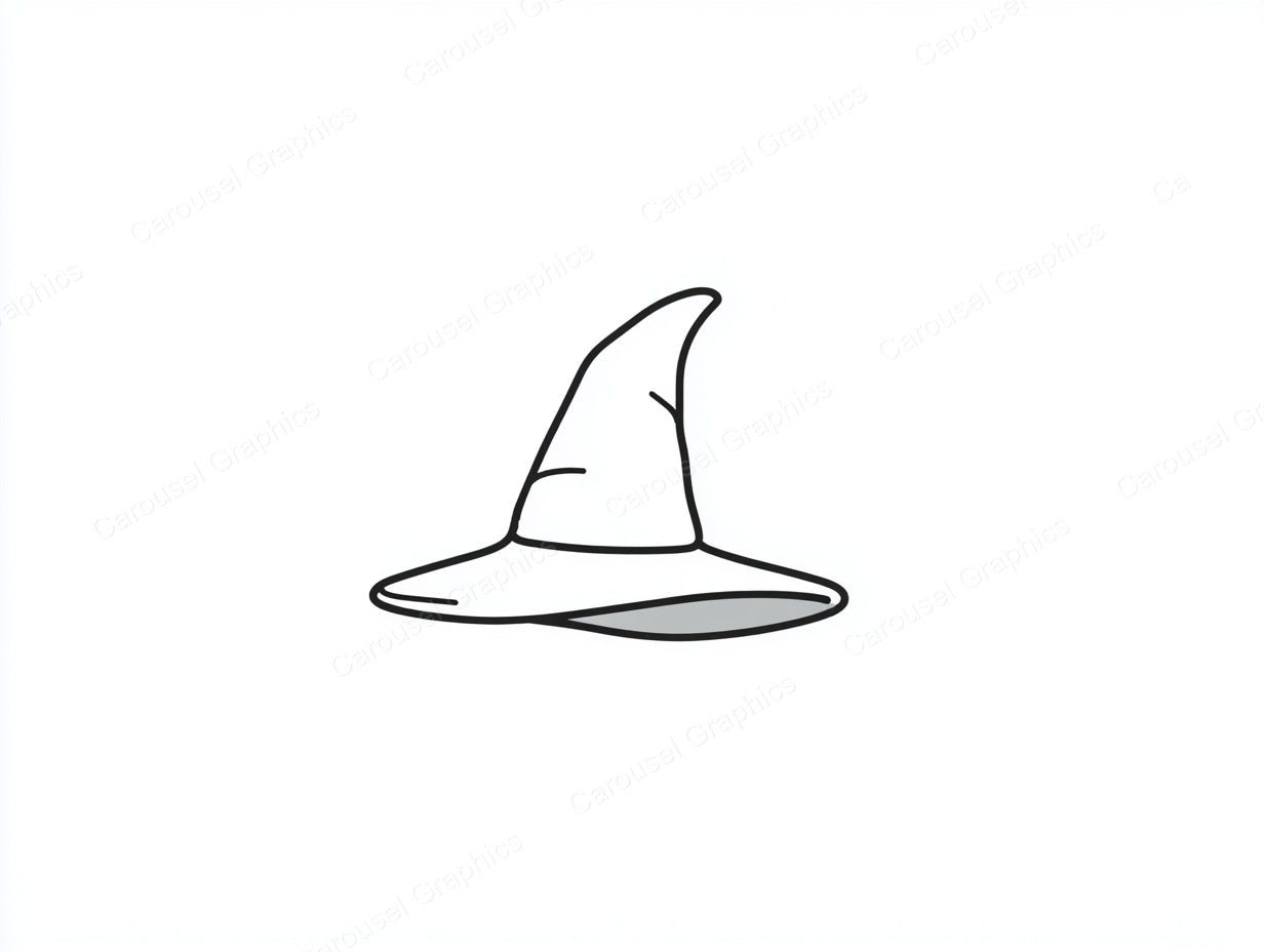 Witch Hat Vector Graphic preview