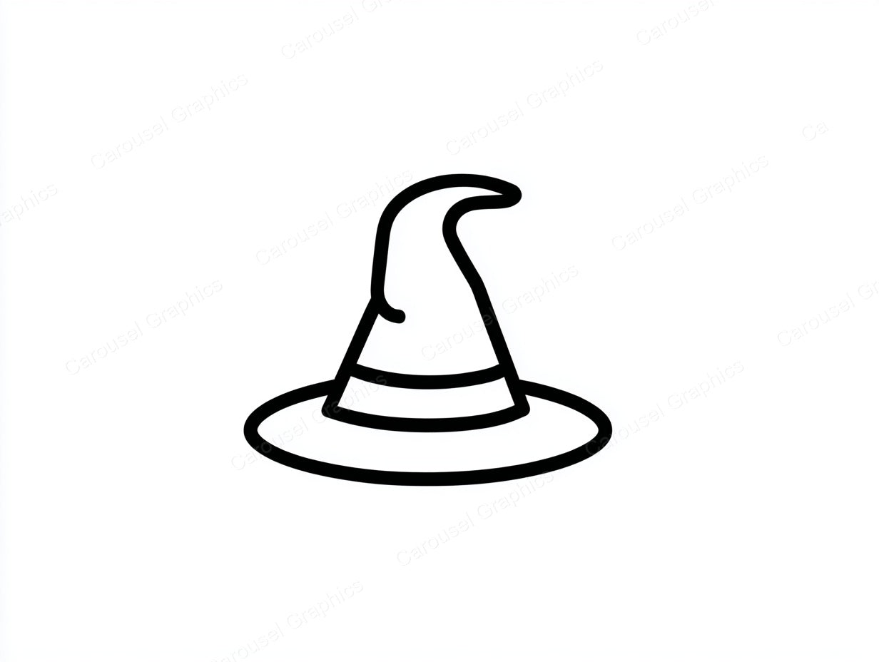 Witch Hat Vector Graphic preview