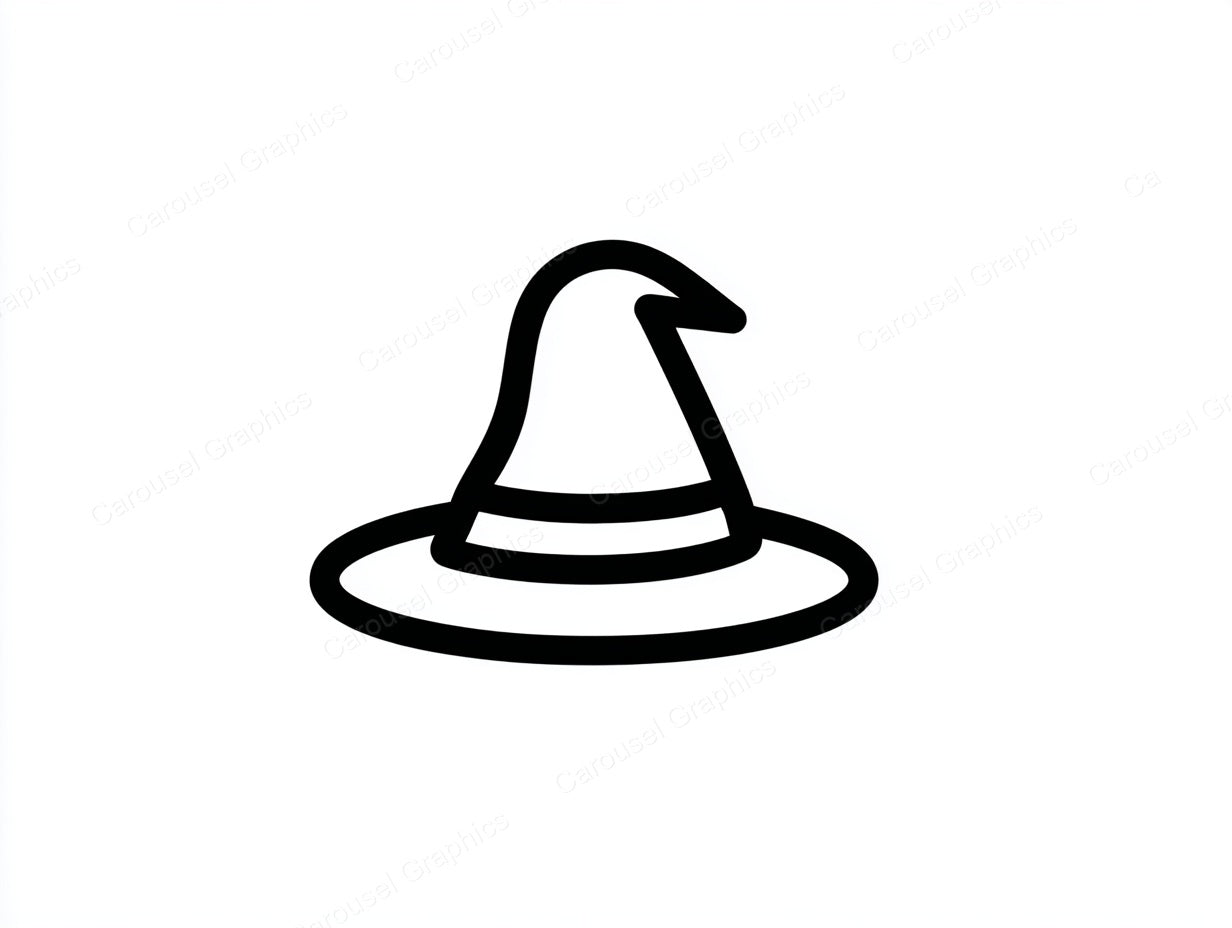 Witch Hat Vector Graphic preview