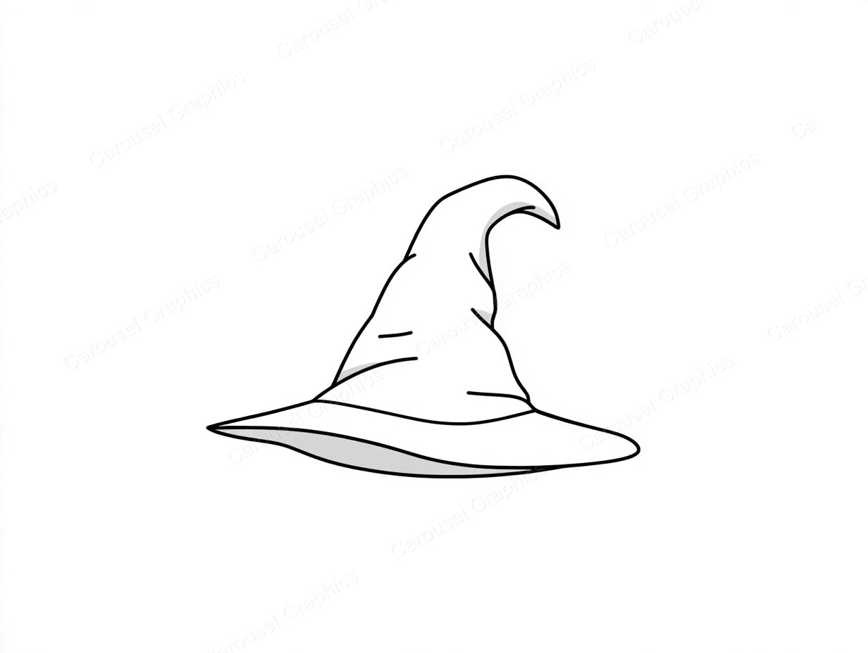 Witch Hat Vector Graphic preview