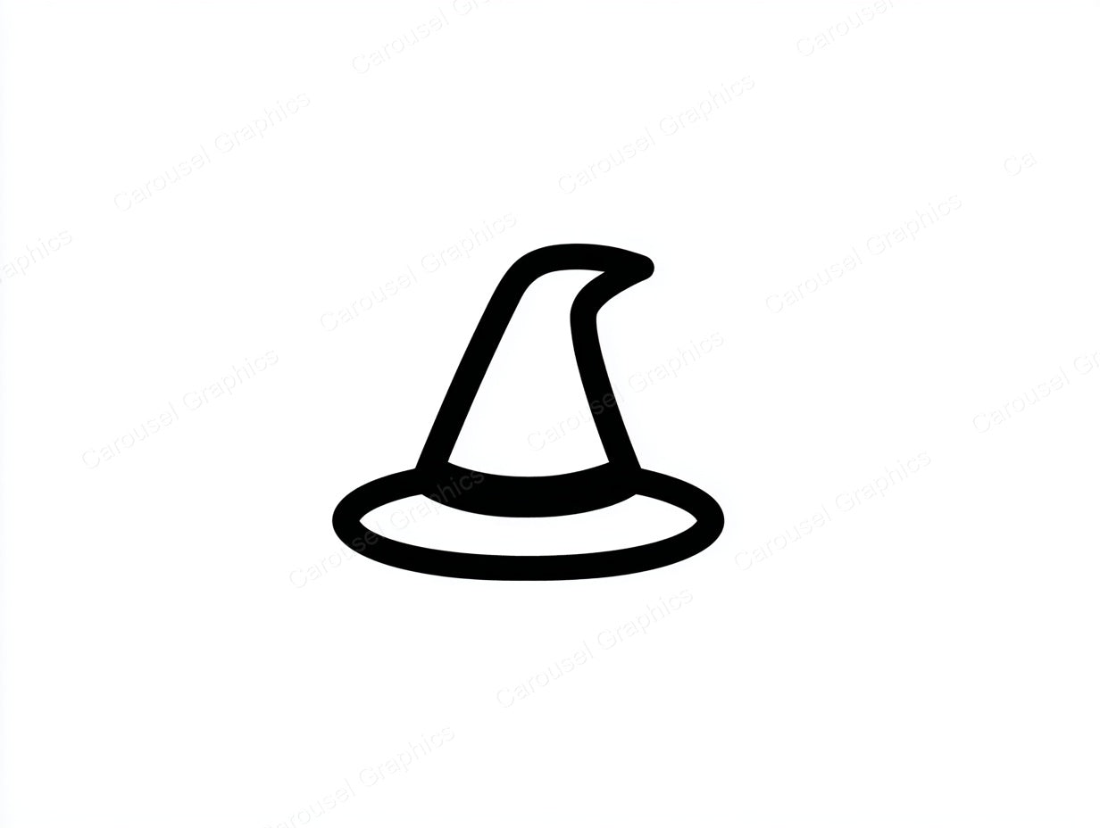 Witch Hat Vector Graphic preview