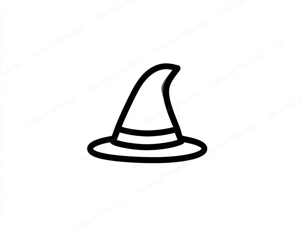 Witch Hat Vector Graphic preview