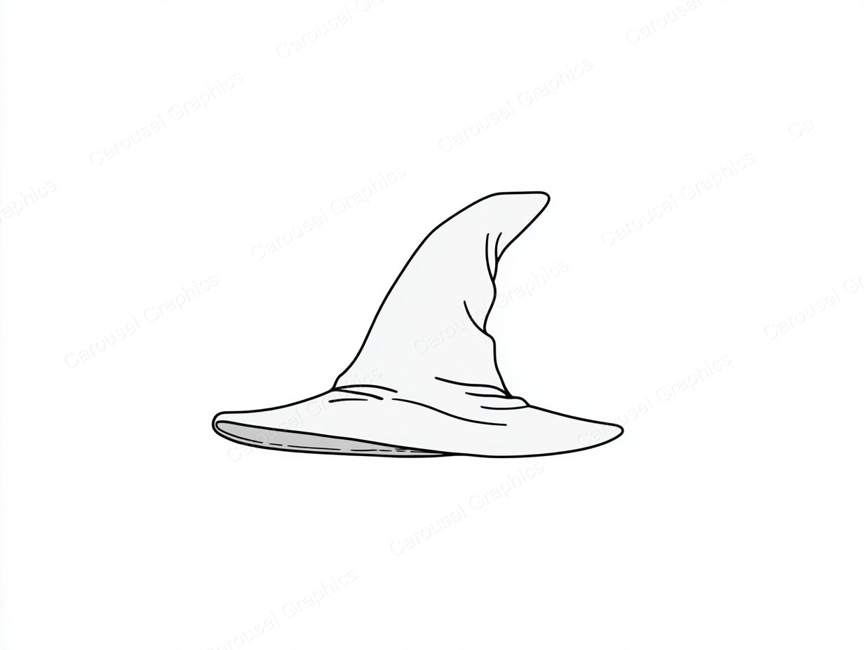 Witch Hat Vector Graphic preview