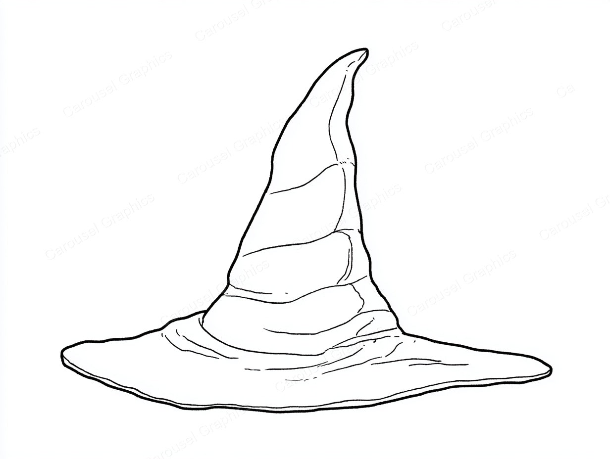 Witch Hat Vector Graphic preview