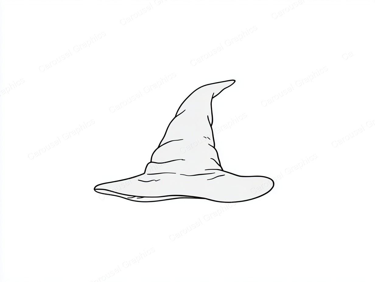 Witch Hat Vector Graphic preview