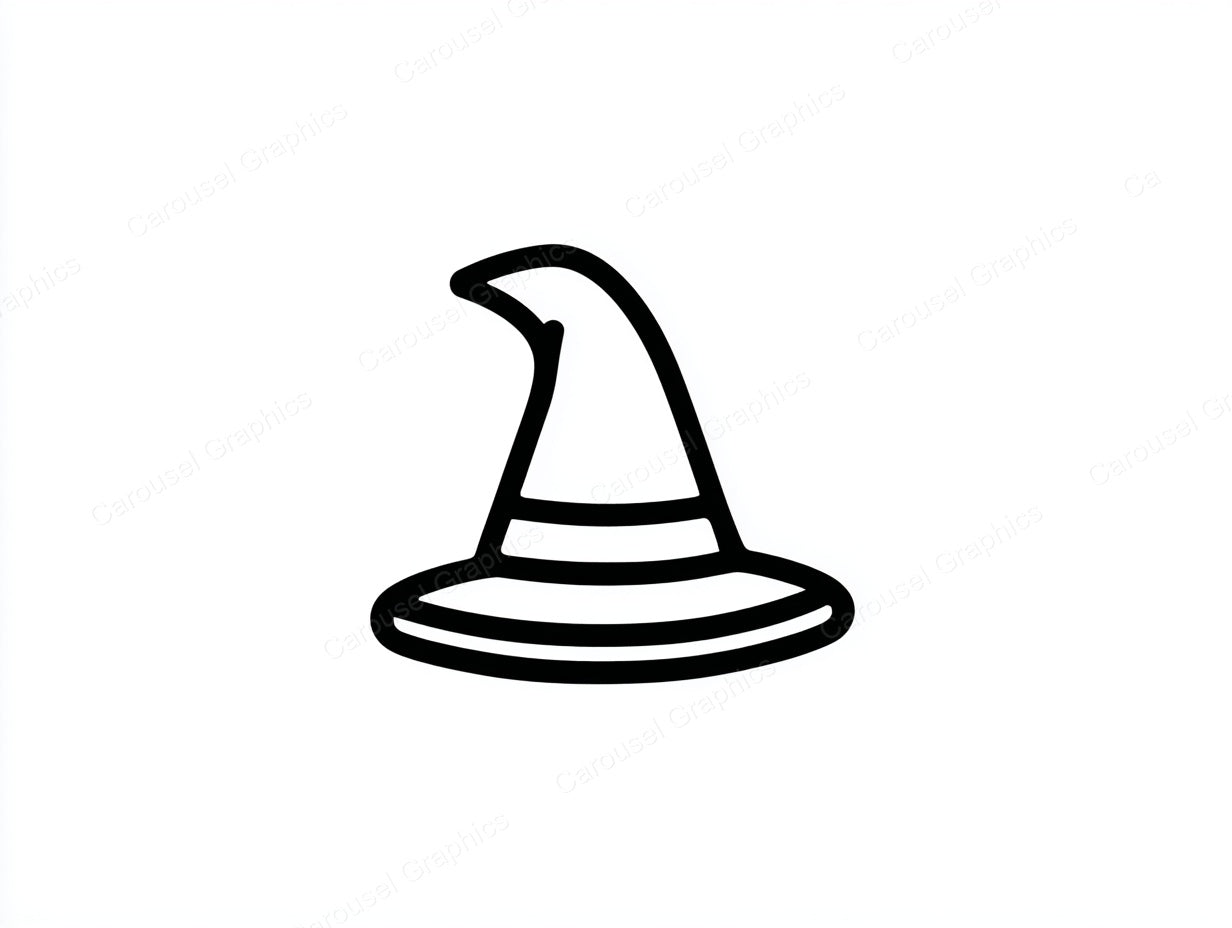 Witch Hat Vector Graphic preview