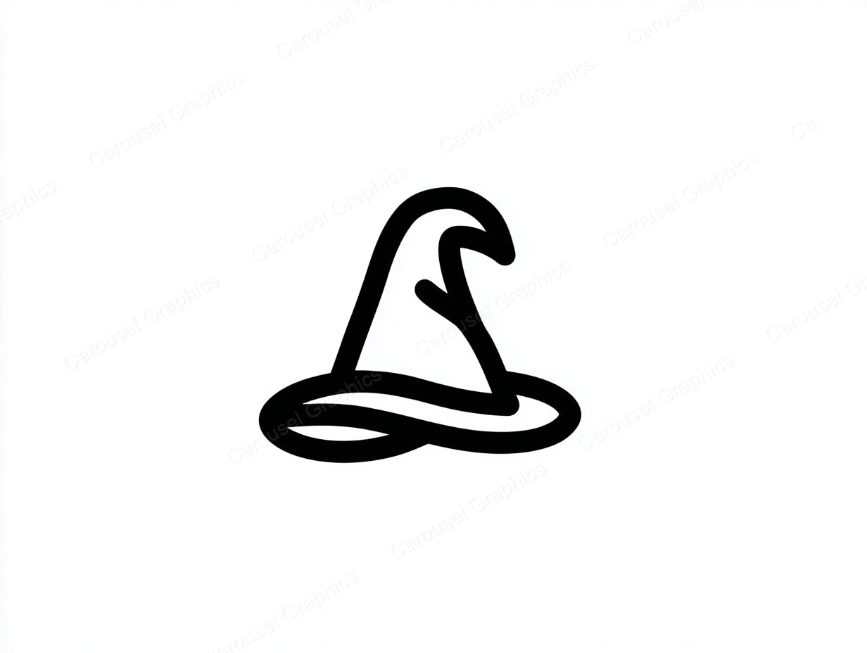 Witch Hat Vector Graphic preview