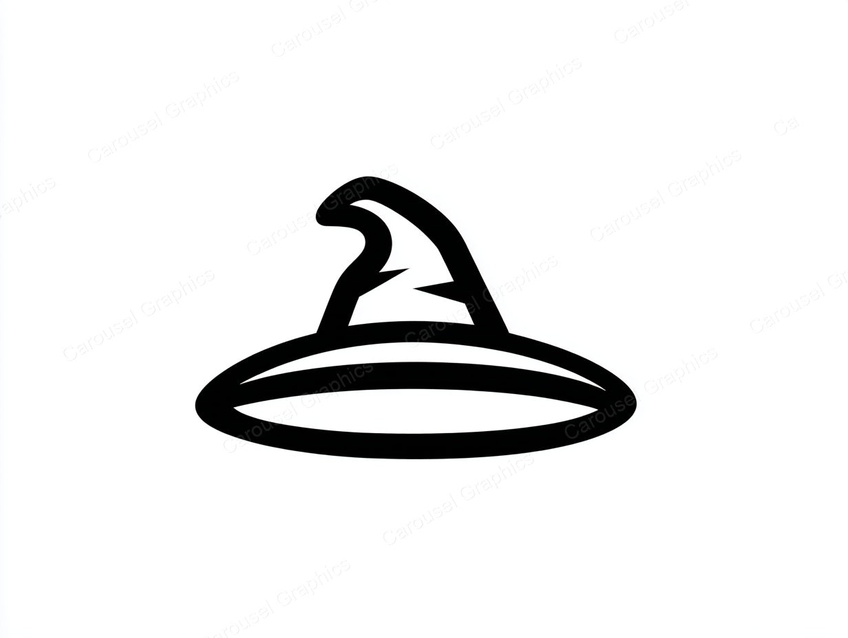 Witch Hat Vector Graphic preview